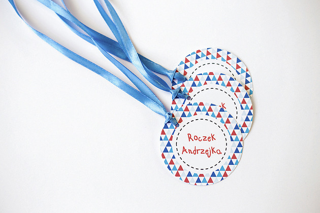 Etykietki personalizowane do podziękowań AUTKO WOW party