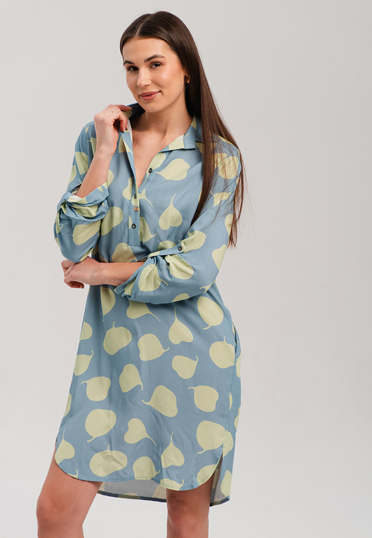 sukienki midi damskie Sukienka damska szmizjerka Ksenia Look 715