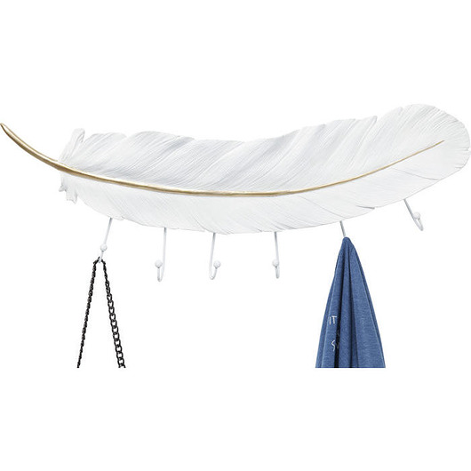 Wieszak Pióro metal tworzywo 78cm piórko Home Design