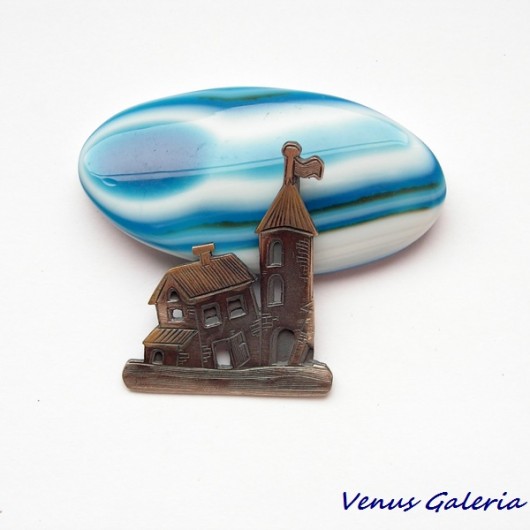 Wisiorek srebrny - Senne miasteczko II VENUS GALERIA