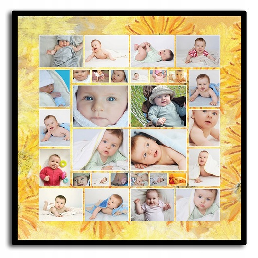 plakaty Personalizowany plakat z 30 twoimi zdjęciami wzory