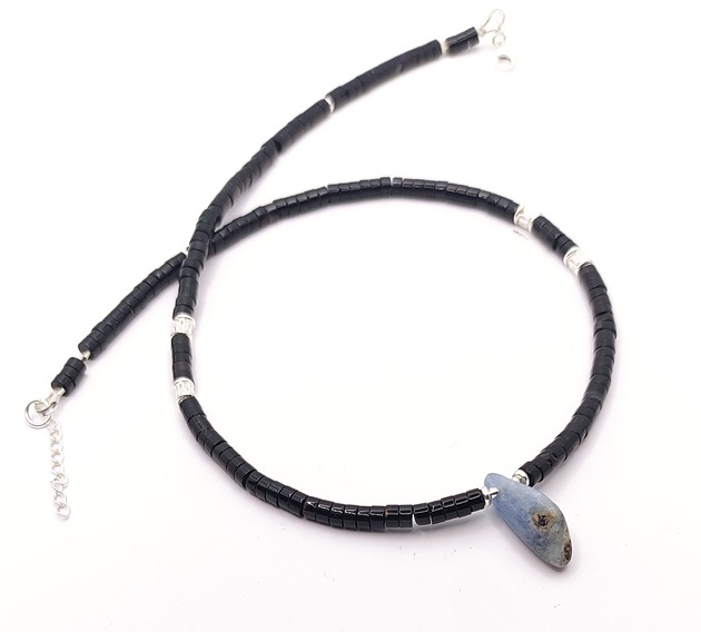 biżuteria męska Naszyjnik z kianitem - amulet /03/