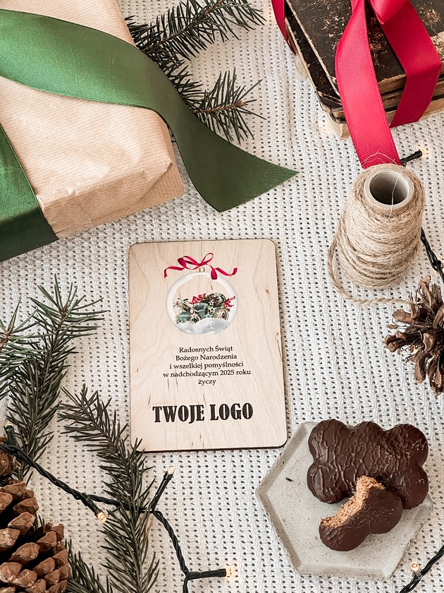 kartki świąteczne Motyw 9 - Świąteczna kartka z Twoim logo