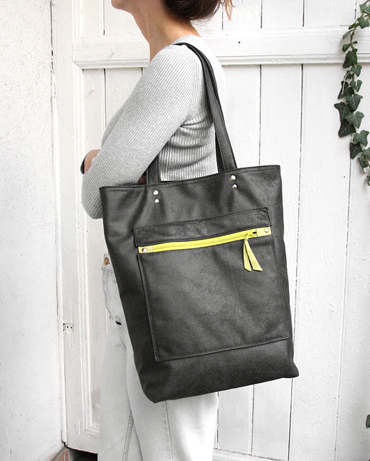 torba -black&graphite&pistachio- elfagado