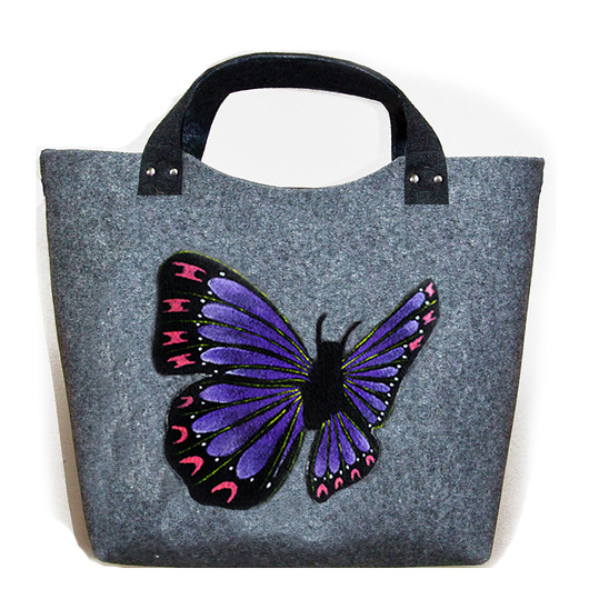 torby XXL Filcowa torba motyl