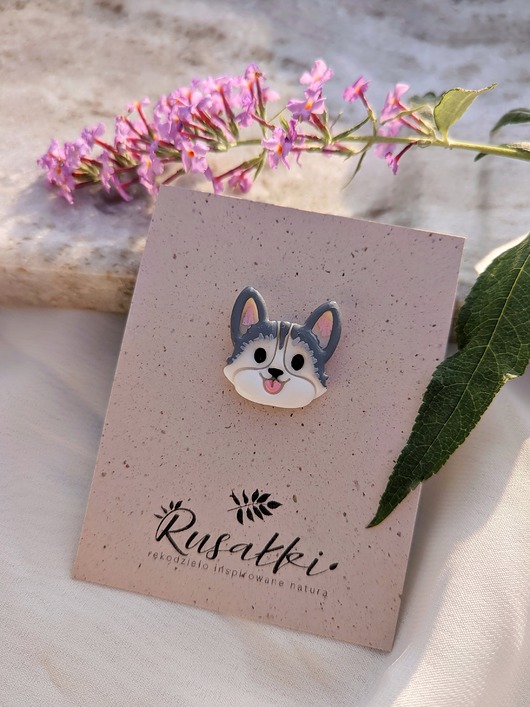 magnesy Magnesik z pieskiem Husky, pies, piesek, akcesoria z psim motywem