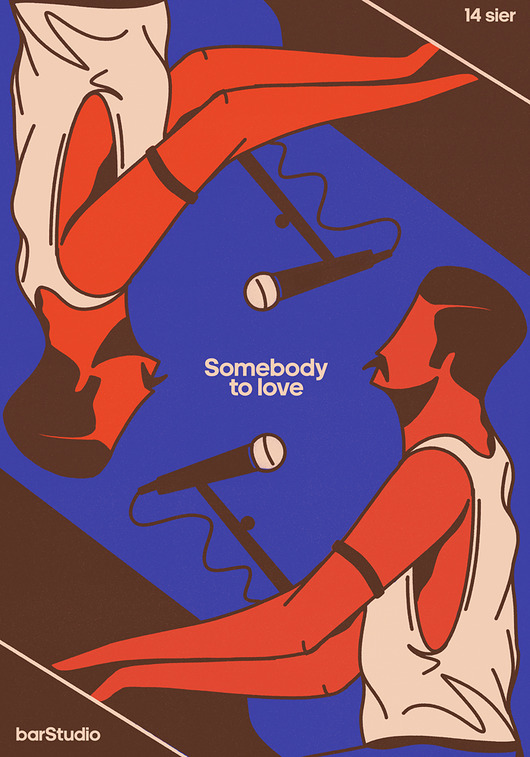 Somebody to love x print Justyna Frąckiewicz