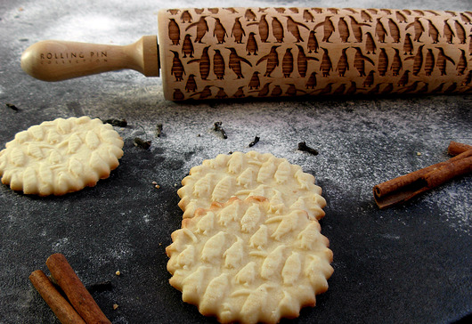 pingwiny- wałek grawerowany do ciastek Rolling Pin Collection