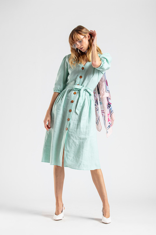 sukienki maxi damskie Sukienka Ramona miętowa