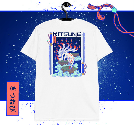 t-shirty męskie T-shirt Kitsune