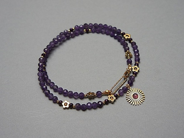 chokery Ametysty vol. 6 choker naszyjnik - Szlachetna kolekcja