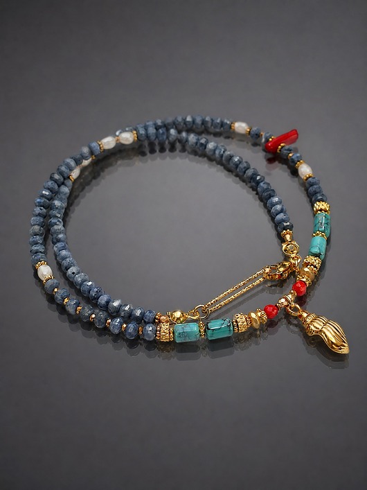 chokery Sea collection - Koral blue vol. 3 /choker/ 07.04.26
