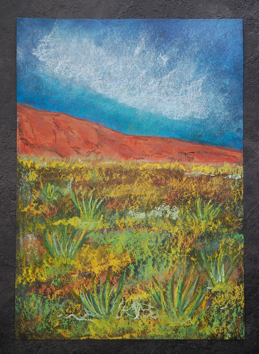 obrazy W podróży pastela sucha