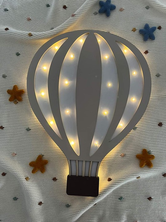 lampy do pokoju dziecka Oryginalna drewniana lampka BALON.