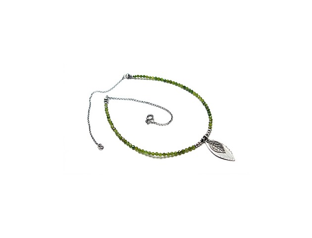 srebrne naszyjniki Listek brzozowy vol. 3-  naszyjnik