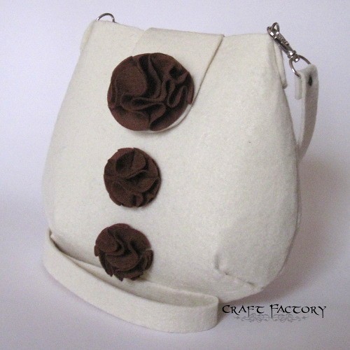 Chocolate Roses - mała torebka na ramię Craft Factory
