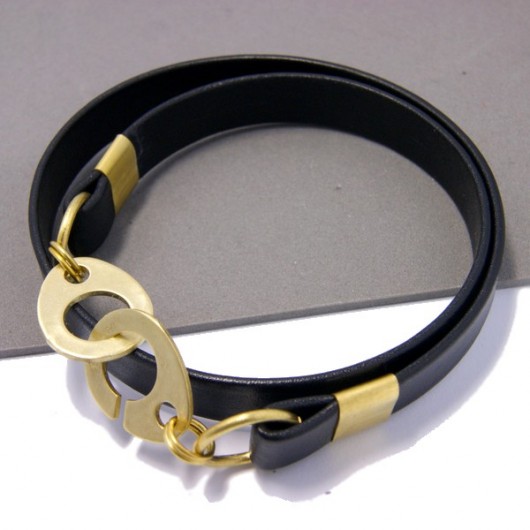 Strap - czarna z mosiadzem SHEandHE