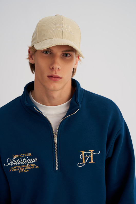 czapki i kapelusze męskie Sztruksowa czapka BASEBALLOWA piaskowa