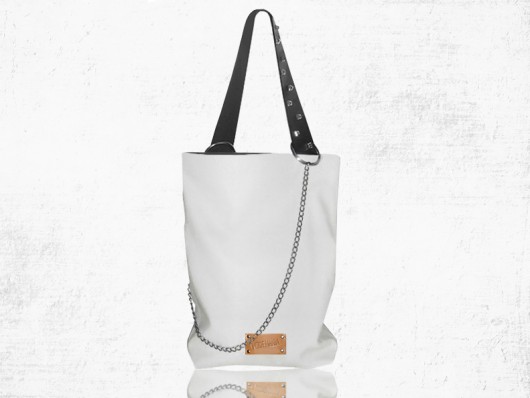 SHOPPER skóra naturalna BIAŁY modeMania