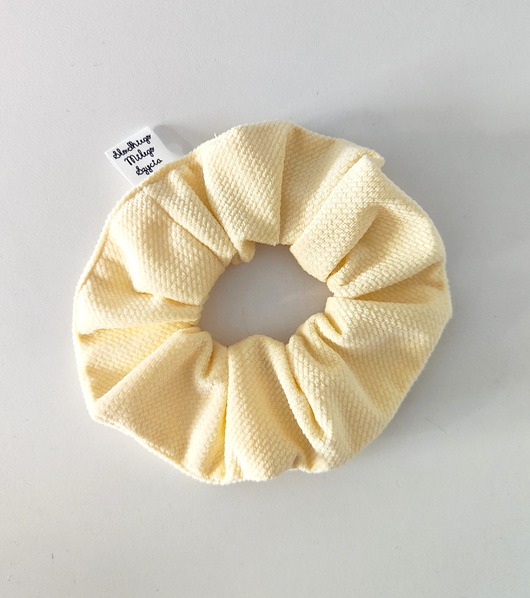 gumki do włosów Scrunchie BANANA 1szt - frotka do włosów velvet