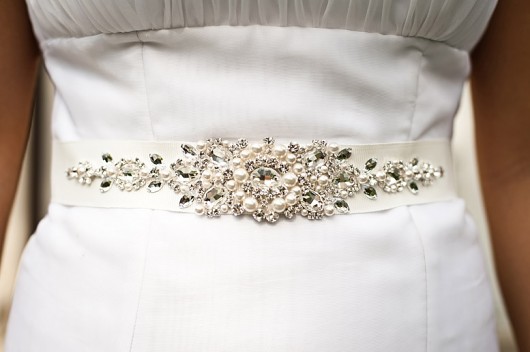 Kryształowy Pas Biżuteryjny - zamówienie  White Jasmine