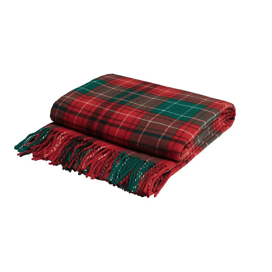 koce i narzuty Koc świąteczny w kratę