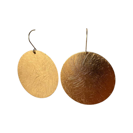 kolczyki - inne Kolczyki złocone koła 4 cm