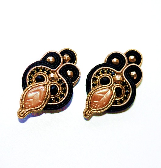 kolczyki soutache Sutaszowe kolczyki ORO