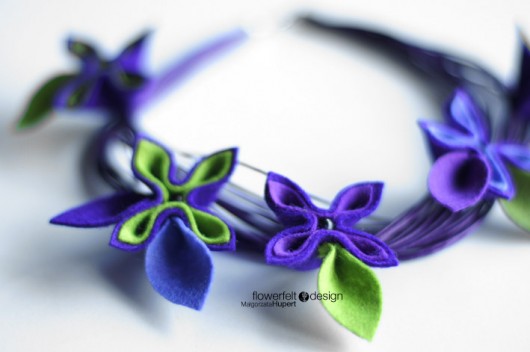 zielenie i fiolety FlowerFelt Design