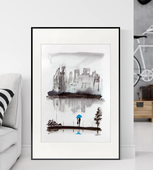 obraz 50X70 cm wykonany ręcznie MiniMalArt
