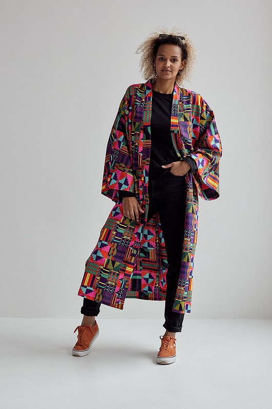 sukienki maxi damskie Kimono różowe Dreamer