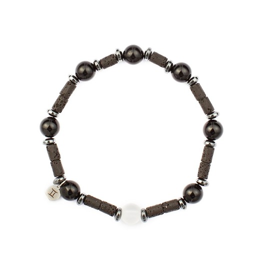 biżuteria męska Męska bransoletka zodiakalna - Bliźnięta - Energia i Równowaga III