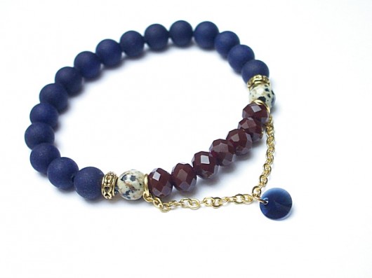 CHAIN IT - Navy blue and burgund /20.01.15/ KiKa pracownia