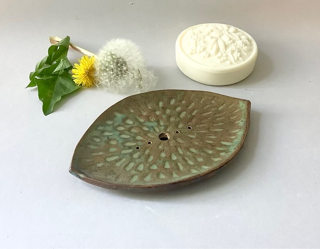 mydelniczki Mydelniczka ceramiczna  "Malachit"