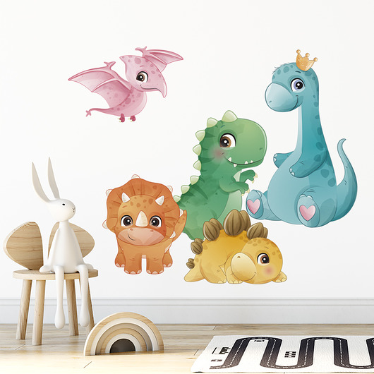 naklejki ścienne do pokoju dziecka Naklejki ścienne Dinoprzyjaciele 3