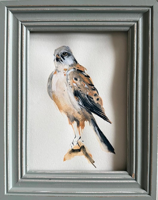 obrazy Ręcznie malowany obrazek "Sokół wędrowny"