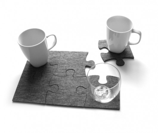 puzzle pod kubek marsz ! felt label