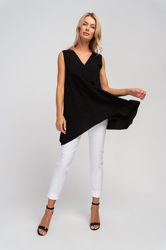 tuniki damskie PETA - wiskozowa tunika w kształcie litery A