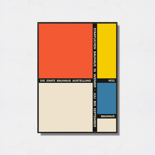 plakaty Bauhaus Art Exhibition Poster