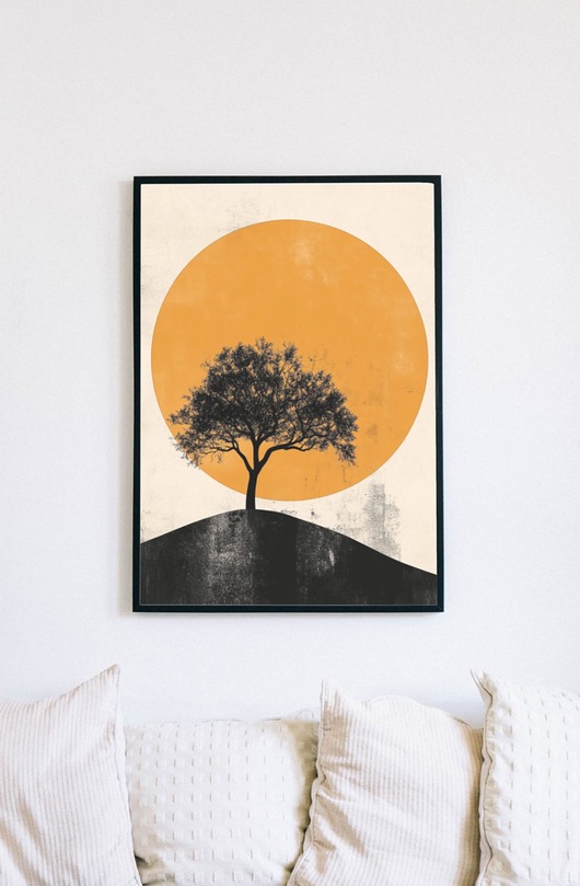 plakaty Plakat - Hilltop tree 1