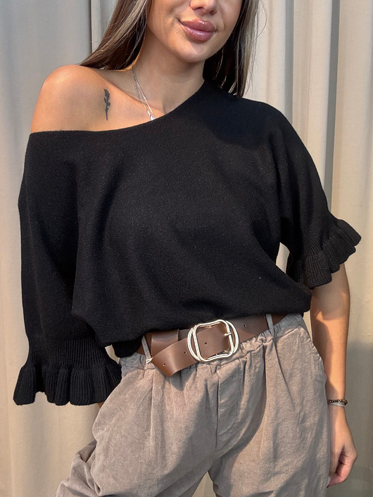 swetry damskie  Sweter Balza Nero