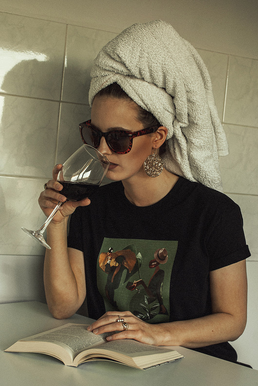 KOSZULKA Wine Lady Kwadrat i.