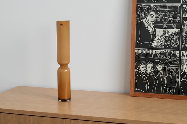 wazony Wazon szklany, duński design, lata 80, produkcja: BoConcept