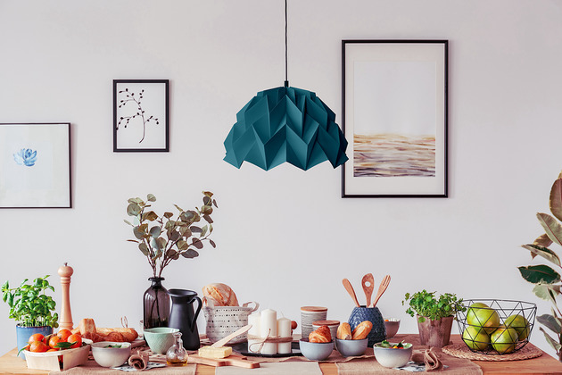 lampy wiszące Lampa wisząca origami ICEBERG M petrol