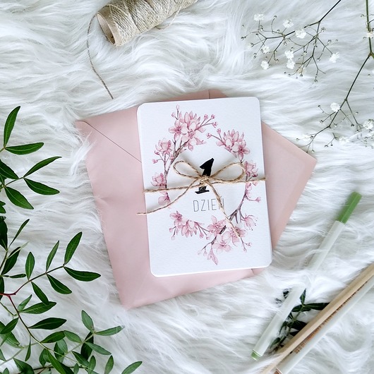 Karty do zdjęć  Pierwszy rok życia z Magnoliami Albumy ARandHOME