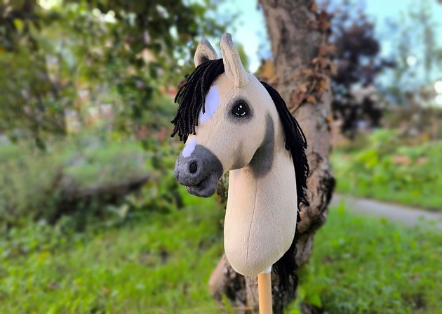 zabawki - inne Hobby horse A4 mustang bułany koń na kiju