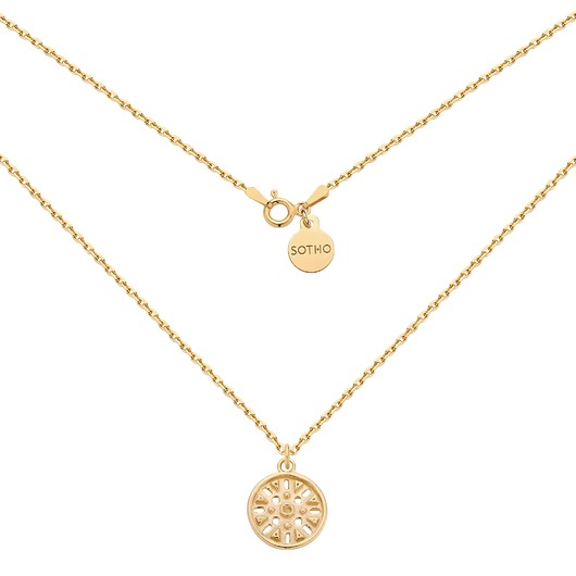 złote naszyjniki Złoty naszyjnik z medalionem