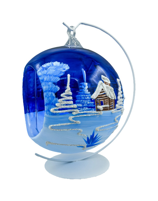 bombki Bombka Lampion ze stojakiem: kobaltowy