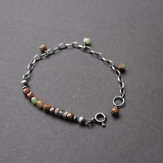 bransoletki z kamieni naturalnych Bransoletka Czekoladowy Chryzopraz