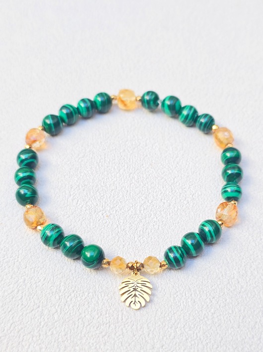 bransoletki z kamieni naturalnych Bransoletka Elastyczna z Monsterką